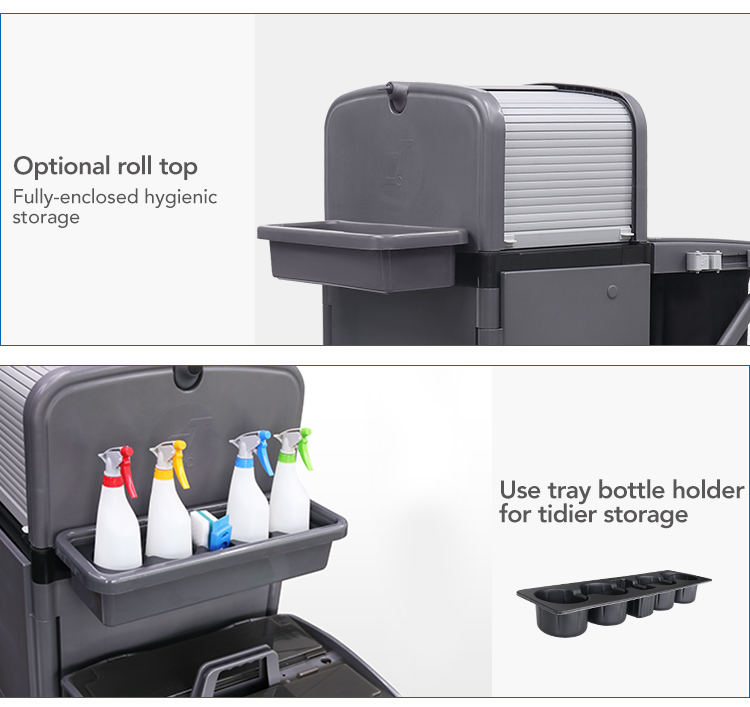 CT Janitorial Cart-Basic - Cleanic Cleaning Equipment